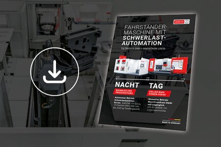 MARATHON LR810 flyer with information on CNC machining and automated precision manufacturing