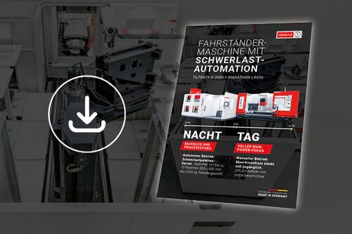 MARATHON LR810 flyer with information on CNC machining and automated precision manufacturing