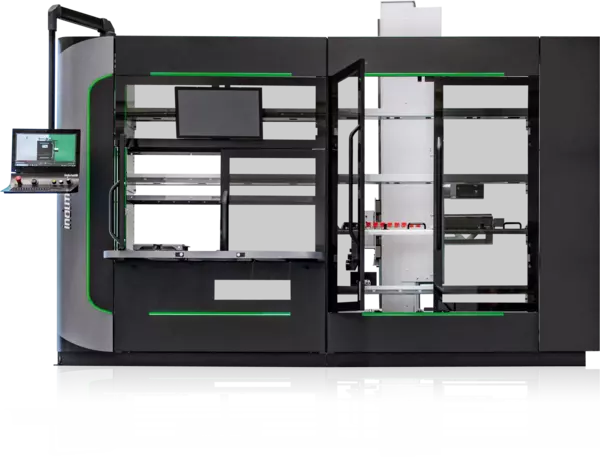 RoboJob Wall System mit Hebevorrichtung und Modulen