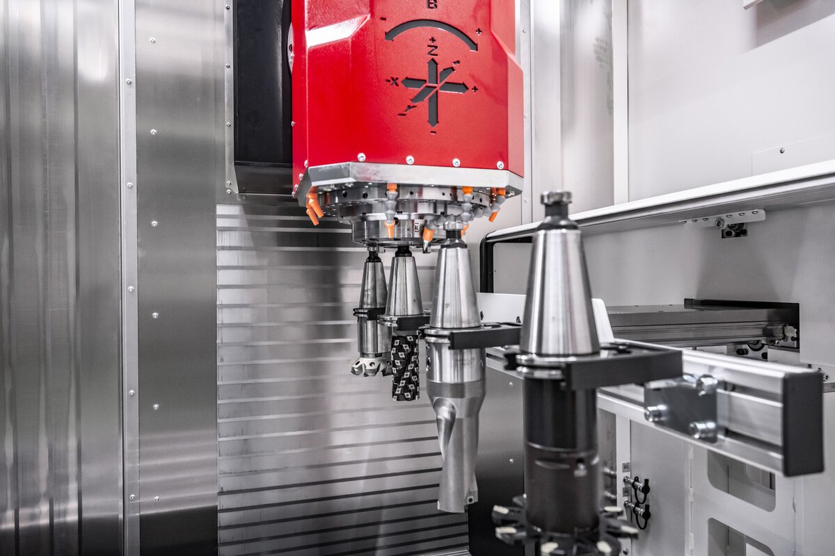 Pick-up Station für 2 Winkelbohrköpfe oder 3 bzw. 4 Werkzeuge bis 600 mm Länge, Ø 210 mm