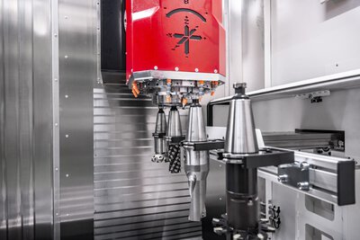 Pick-up Station für 2 Winkelbohrköpfe oder 3 bzw. 4 Werkzeuge bis 600 mm Länge, Ø 210 mm