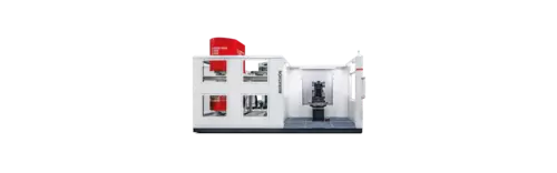 MARATHON LR810 automatisiert die Bearbeitung großer Bauteile mit bis zu 10 Palettenplätzen und 1.650 kg Werkstückgewicht – flexibel und produktiv.
