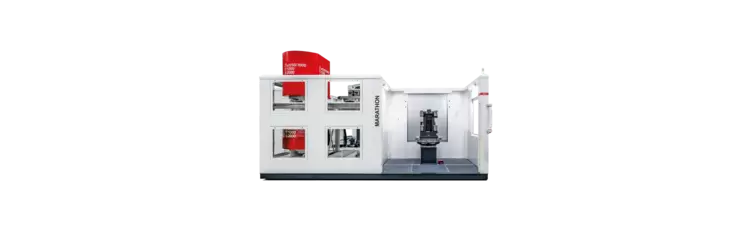 MARATHON LR810 automatisiert die Bearbeitung großer Bauteile mit bis zu 10 Palettenplätzen und 1.650 kg Werkstückgewicht – flexibel und produktiv.