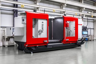 Parete di separazione area di lavoro in centro CNC per dividere in due aree indipendenti per lavorazioni efficienti in funzionamento pendolare