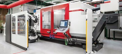 BMO Werkstückautomation an HEDELIUS Bearbeitungszentrum TILTENTA 9
