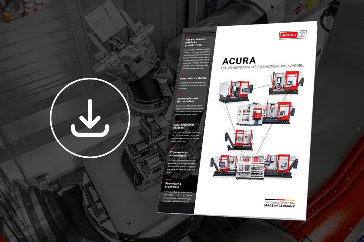 Řada ACURA kombinuje kompaktní design s přesností a výkonem Ideální pro jednotlivé díly a série Objevte nyní všechna fakta ve složce