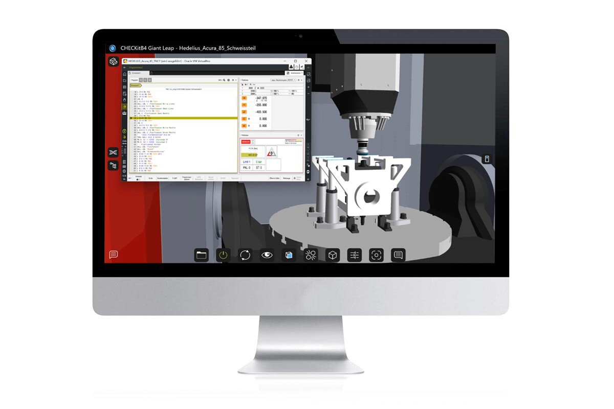 Der Digitale Zwilling markiert eine neue Ära in der Fertigung. Das Betriebssystem der Maschine ist nun in einer Softwareumgebung verfügbar. Mit dem Digitalen Zwilling können NC-Programme nicht nur simuliert, sondern der gesamte Einfahr- und Optimierungsprozess direkt in einer virtuellen Umgebung durchgeführt werden.