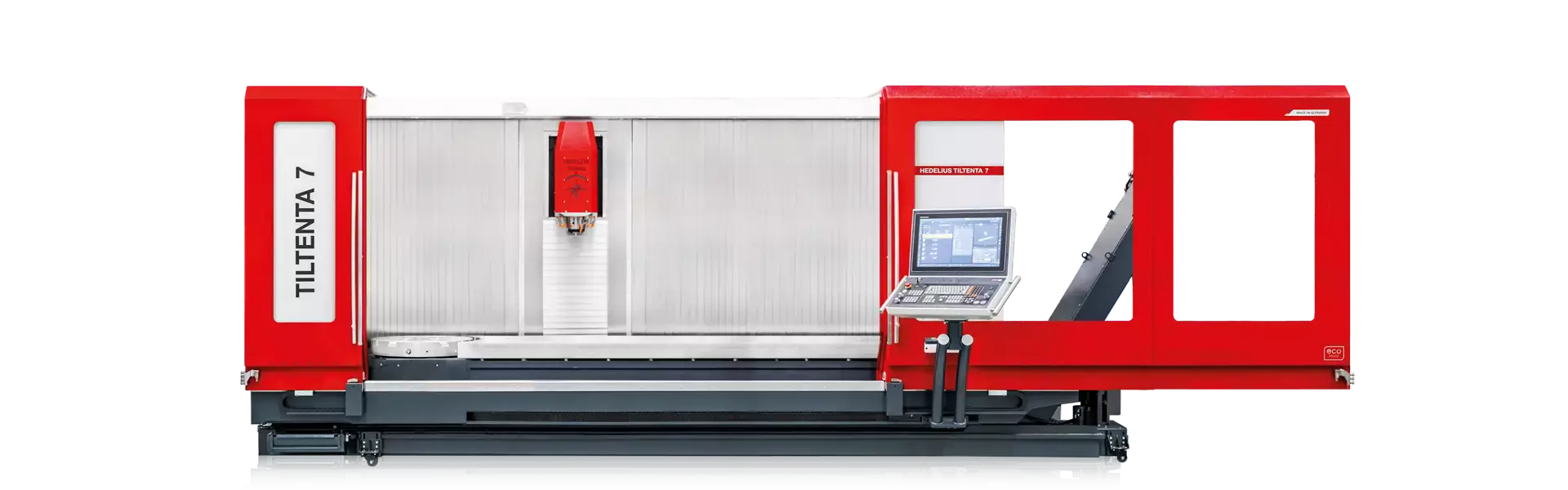5-Achs-Bearbeitungszentrum TILTENTA 7-3600 NEO MARATHON mit schwenkbarer Hauptspindel und versetztem NC-Rundtisch zur seitlichen Automation mit MARATHON SR415