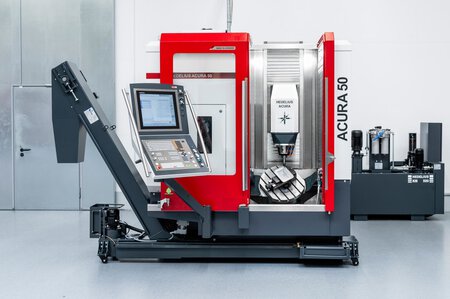 HEDELIUS 5-Achs-Bearbeitungsentrum ACURA-50 und ACURA-50-EL + Automation