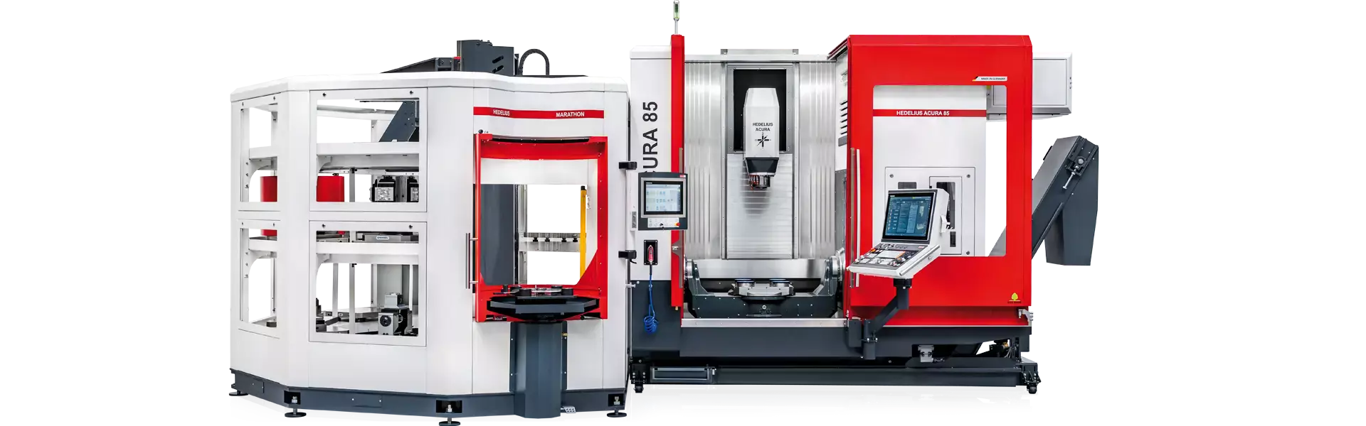 CNC-Beabeitungszentrum HEDELIUS ACURA 85 MARATHON + Palettenautomation HEDELIUS MARATHON SR 518