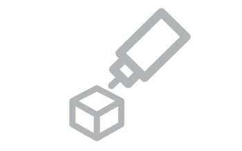 Symbol von einem Block, der bearbeitet wird